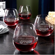 Home Wet Bar Rhone Valley Personalized 20 Oz. Stemless Wine Glass HWTB1427